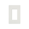 Tapa color blanco satinado para interruptor o atenuador Lutron, 1 módulo, limpio y moderno