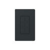 Night black 6-port wall plate.