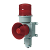 Combinación de baliza LED color roja con sirena electrónica para aplicaciones de la industria pesada máx.120 dB a 24 VCD