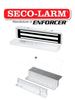 Seco-Larm E941SA600 - Electroimán de 600 lb + Soporte en Z y en L