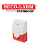 Seco-Larm SL1312SAR - Red Mini Piezo Siren and LED Strobe Light