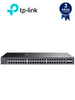 TP-LINK SG3452 - Switch administrable Omada SDN con 48 puertos Gigabit y 4 puertos SFP, funciones sFlow, QinQ y QoS, administración centralizada OMADA.