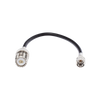 Jumper Adaptador de Conector Mini UHF Macho a UHF Hembra (SO-239), Níquel/ Oro y Plata/ Delrin.
