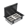 Caja Para Instalación en Piso Falso para Voz, Datos o Contactos Eléctricos / Capacidad para 6 Módulos / Espacio Embellecedor en la Tapa / Profundidad Ajustable de 90 a 120 mm (3.54 a 4.72 pulgadas) / Los Módulos se Adquieren Aparte / (SF610/14CY)