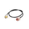 Jumper de 60 cm (23.62 Pulgadas) Fabricado con Cable RG-58U-SYS, Conector N y UHF del Otro Extremo