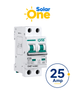 Interruptor Termomagnetico de corriente Directa 2 Polos 25 Amp / 1000 VDC / 2 X 25A CD