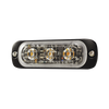 Luz Auxiliar de 3 LED, Roja, SAE, 12-24 Vcd, Lente transparente