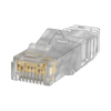 Plug RJ45 Cat6A, Para Cable UTP de Calibre 26 AWG, Chapado en Oro de 50 Micras, Paquete de 100 Piezas