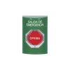 Emergency Stop Button, Spanish Text, Maintained Action, Twist to Reset, LED Illuminated