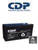 CDP - B-12/9 SLB 12-9 - Backup battery / 12V to 9A / Maintenance free / Easy installation / Compatible with CCTV and DSC