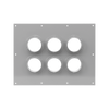 Placa Pasamuros con Capacidad para 6 Botas de 4