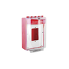 Cubierta Universal De Policarbonato Con Espaciador y Placa De Montaje Interna, Texto De Incendio En Español, Interior/Exterior, Serie Universal Stopper®