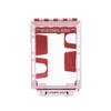 Cubierta Universal Transparente, de Bajo Perfil, con Espaciador, Texto de Incendio en Español, Notificación Audible y Visible