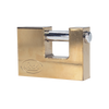 Steel Padlock for Rolling Shutter / Size 70 mm / Bright Brass Finish / Security Level 6 / Standard Key.