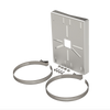 Universal galvanized mount for pole camera installation 2 to 5 galvanized gray