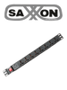 SAXXON SXPDU8P10A - Regleta PDU con 8 Tomas Individuales, 10 Amperios, 120V, 1UR, Protección contra Rayos, Aleación de Aluminio