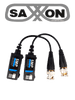 SAXXON SXCF500 - Par de transceptores pasivos / Botones pulsadores / 5MP hasta 200 metros / 1080P hasta 250 metros / Compatible con HDCVI / AHD / TVI / CBVS / Fácil conexión