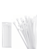 TCE LMG-SZS4X200B - Brida de nailon, color blanco, bolsa con 100 unidades, medida 3.6mm ancho x 200mm largo, certificación UL 94V-2