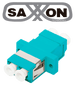 SAXXON JALC3CD - Adaptador de fibra simplex / Para LC / OM3 / AQUA / Duplex