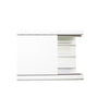 Canaleta con tapa en color blanco de PVC auto extinguible 100 x 52 x 2500mm (5501-01250)