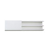 White self-extinguishing PVC trunking, 35 x 17, 2.5m section (5301-01250)