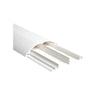 Ducto media caña color blanco de dos vias, de PVC auto extinguible, 90.5 x 19.7 x 1220mm (9400-01250)