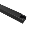 TMK 1720 Canaleta negra con cinta adhesiva, 5 pies (1.5 m) de largo, para uso en exteriores de bajo voltaje (5201-21362)