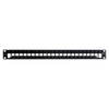 Patch Panel TERA-MAX Blindado de 24 Puertos, Modular (Vacío), Plano, Color Negro, 1UR