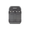 2-Slot Fast Charger for Ni-MH Batteries; Applicable for 9V batteries /black color
