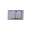 Tapa Dúplex Horizontal con Contratapa / Auto-cierre de aluminio Tipo RR / Placa Intemperie