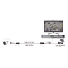 Kit de transceptores activos TURBO HD. Convierte 36/24 Vcc a 12 Vcc regulados, a través de cable  UTP Cat5e / 6. Transmision de 200 m (Revisar tabla de resoluciones )