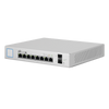 Switch UniFi administrable de 8 puertos Gigabit PoE+ 802.3at/af y PoE pasivo de 24V.