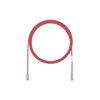 Cable de Parcheo TX6, UTP Cat6, Diámetro Reducido (28AWG), Color Rojo, 1.52 Metros (5 Pies)