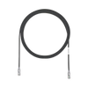 Cable de Parcheo TX6, UTP Cat6, Diámetro Reducido (28AWG), Color Negro, 2.13 Metros (7 Pies)