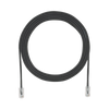 Cable de Parcheo UTP Cat6A, CM/LSZH, Diámetro Reducido (28AWG), Color Negro, 3.05 Metros (10 Pies)