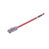 Cable de Parcheo UTP Cat6A, CM/LSZH, Diámetro Reducido (28AWG), Color Rojo, 3.05 Metros (10 Pies)