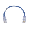 Cable de Parcheo UTP Cat6A, CM/LSZH, Diámetro Reducido (28AWG), Color Azul, 0.3 Metros (1 Pie)