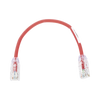 Cable de Parcheo UTP, Cat6A, Diámetro Reducido (28 AWG), CM/LSZH, Color Rojo, 20.3 cm (8 Pulgadas)