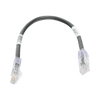 Cable de Parcheo TX6, UTP Cat6, 24 AWG, CM, Color Negro, 0.3 Metros (1 Pie)