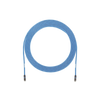 Cable de Zona U/UTP Cat6A, Con Plug Modular en Cada Extremo, Conductor 23 AWG Sólido, CMP (Plenum), 30.48 Metros (100 Pies), Color Azul