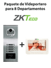 ZKTeco VE08A01PAQ7P - Paquete de Videoportero para 8 Departamentos VE08A01 con 1 Monitor VDPIB3 de 7 pulgadas