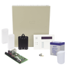 Kit de panel de alarma híbrido con teclado y receptor inalámbrico integrado, contactos magnéticos y sensor de movimiento inalámbricos