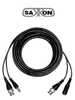 SAXXON WB0110C - 10 Meter Pre-made Cable for Video and Power/ For Cameras Up to 8 Megapixels/ with BNC and Power Connectors/ Indoor Use/ 100% Copper Video Cable/ 12W/ Supports: AHD/CVI/TVI/CVBS/
