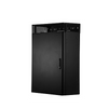 TrueEdge Wall Mount Cabinet, with 6U for Active Equipment and 6U for Patch Panels, Made of Steel, Black