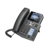 Business IP Phone for 4 SIP lines with 2 LCD screens, 6 BLF/DSS keys, 3-way conference, PoE