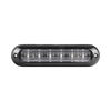 Ultra Bright IP67 6 LED Auxiliary Light, Clear Color, with clear lens and black bezel