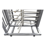 Torniquete Sencillo / Cuerpo Completo / Interior/Exterior / 100% Acero con Pintura Gris / EJE CENTRAL de Acero Inoxidable /Acabado de Lujo / Alto Tráfico