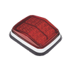 8 X 6 Warning Light, Red, SAE, IP67, Ideal for Ambulances