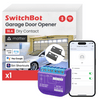 Relay Switch Inteligente Garaje / WiFi + BLE / Control Remoto App / Compatible Matter / Entrada 12-48V CC / Salida 30V 10A / 42 x 36 x 16 mm (1.7 x 1.4 x 0.6 in)