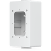 Caja de conexiones para lectores de acceso UniFi y visores de intercomunicación que admite montaje en superficie plana y fijación a conductos de 3/4
